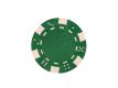 Kusový žeton design Kostky zelený - 25 ks