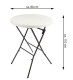 Párty stolek BISTRO vč. elastického potahu, bílá