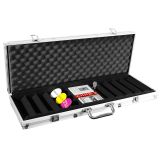 Hliníkový kufr na 500 ks žetonů s příslušenstvím