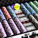 Poker set 1000 žetonů s kovovým jádrem, hliníkový kufr