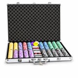 Poker set 1000 žetonů s kovovým jádrem, hliníkový kufr