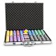 Poker set 1000 žetonů s kovovým jádrem, hliníkový kufr