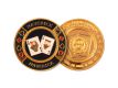 Poker guard Ochranný žeton zlatý JQ