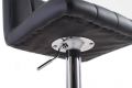 Barová židle G21 Malea black, koženková, prošívaná
