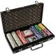 GamesPlanet® Poker set Black Edition, 300 ks žetonů 1 - 1000