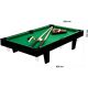 GamesPlanet® Mini kulečník pool, 92 x 52 x 19 cm, hnědá