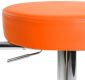 Sada barových židlí 2 ks, oranžová,  53 x 105 x 52 cm