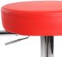 Sada barových židlí 2 ks, červená, 53 x 105 x 52 cm