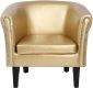 Křeslo Chesterfield, 58 x 71 x 70 cm, zlaté