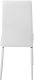 Sada jídelních židlí s PU kůží, bílé, 2 ks