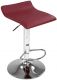 Barová židle z umělé kůže, tmavě červená