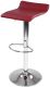 Barová židle z umělé kůže, tmavě červená