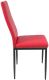 Sada jídelních židlí s PU kůží, červené, 2 ks