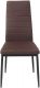 Sada jídelních židlí s látkovým potahem, hnědé, 2 ks
