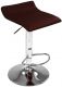 Barová židle z umělé kůže, hnědá