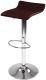 Barová židle z umělé kůže, hnědá