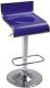 Plastová barová stolička, modrá