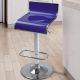Plastová barová stolička, modrá